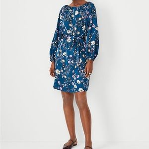 Ann Taylor Belted Flare Dress